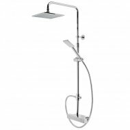 Factor Exposed Dual Function Shower System with Accessory Shelf