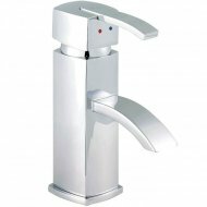 Arcade Eco-Click Mono Basin Mixer with Push Button Waste