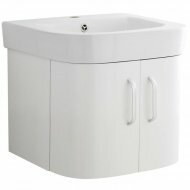 Carlisle Wall Mounted Vanity Unit in White
