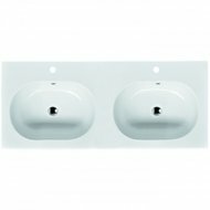 Roper Rhodes Theme 1210mm Ceramic Wall Mounted Double Basin T120TSB