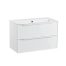 Roper Rhodes Frame 800mm Wall Mounted Basin Unit with Double Drawers in Gloss White - FRM800D.W